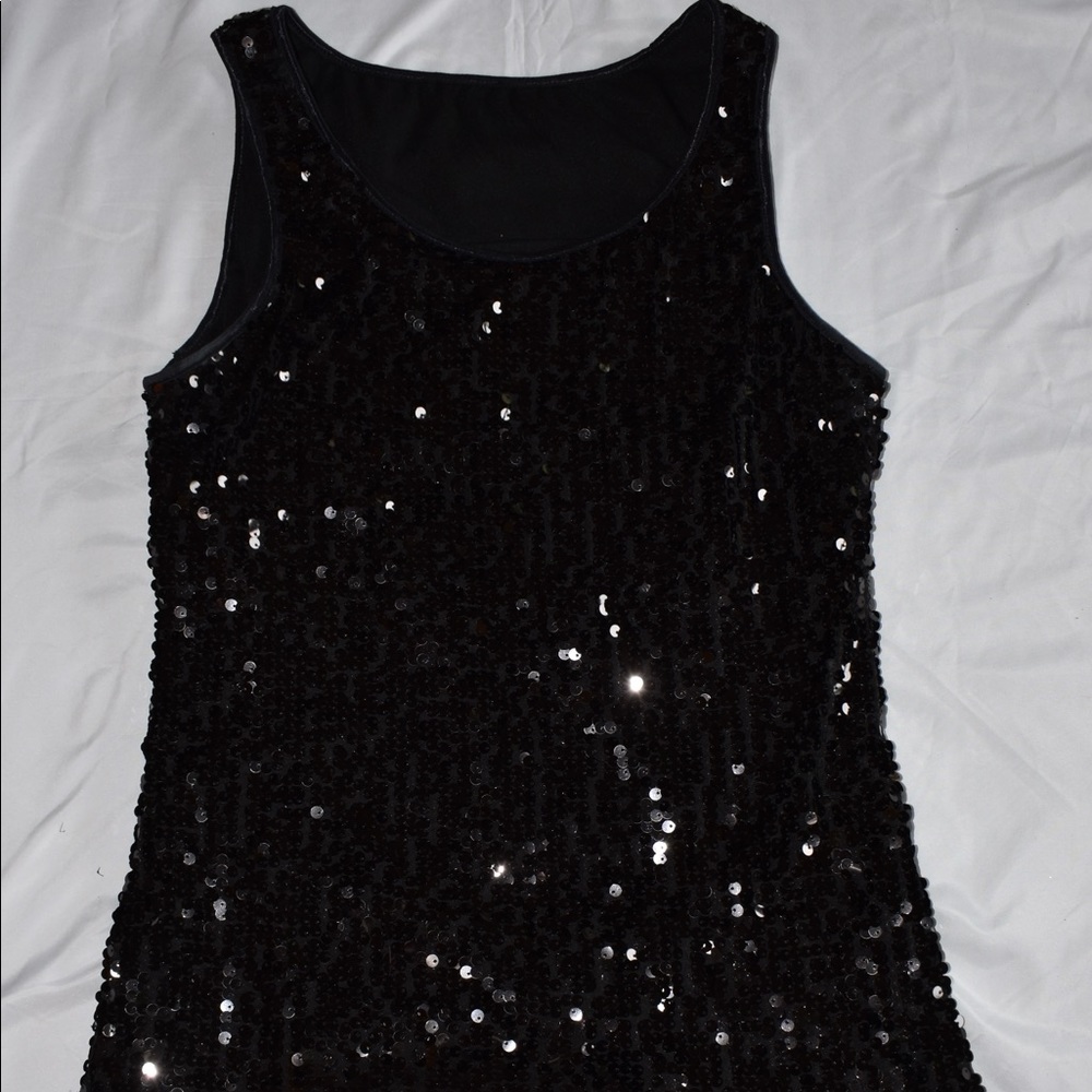 Black Sequin Tank